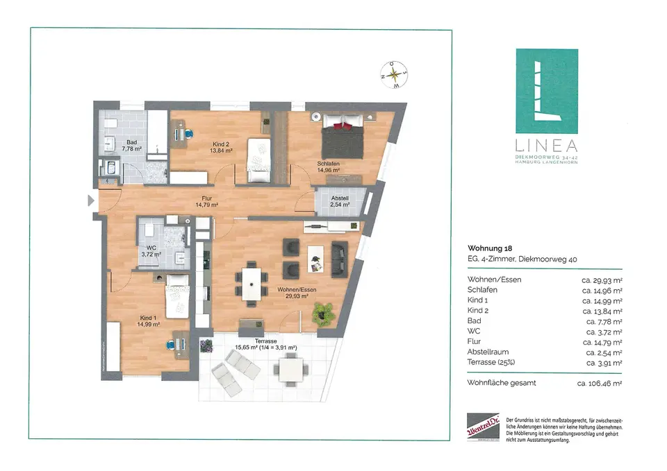 4 Zimmer Wohnung mit 106 m² in Hamburg – Bild 10