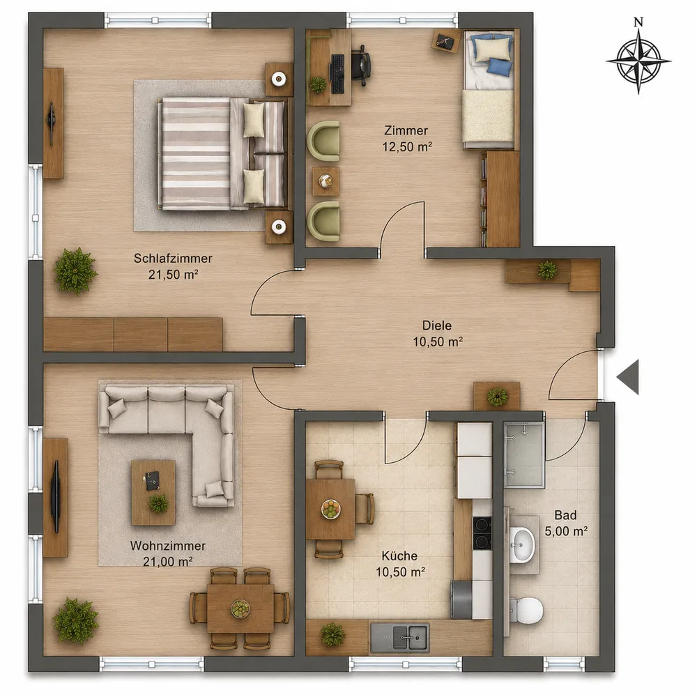 3 Zimmer Wohnung mit 80 m² in Stuttgart – Bild 10