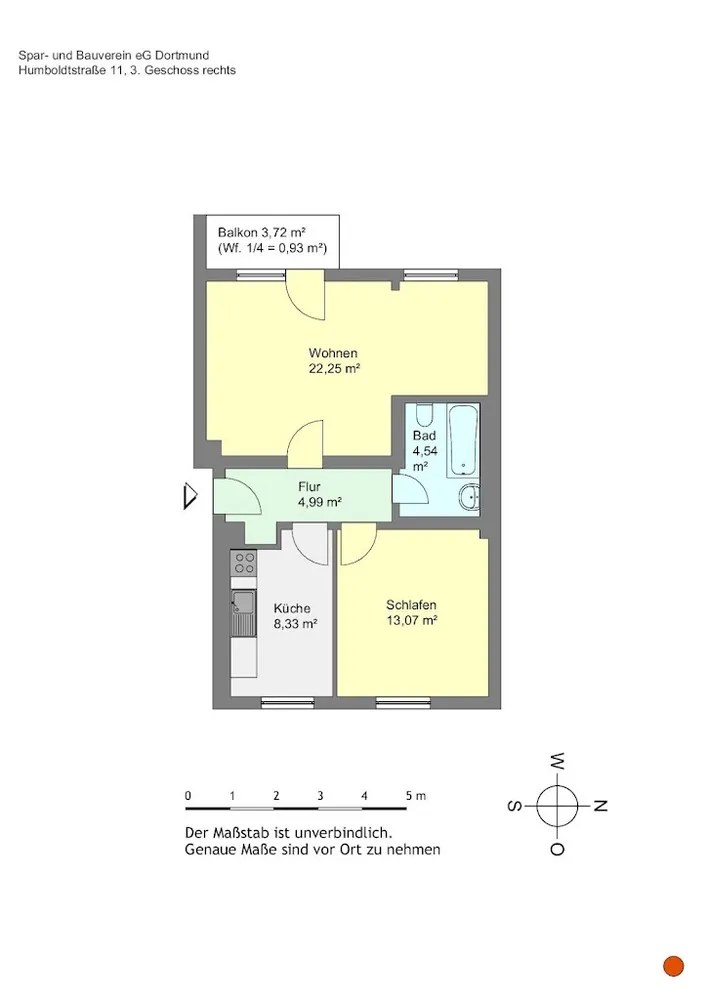 3 Zimmer Wohnung mit 55 m² in Dortmund – Bild 3