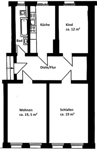 3 Zimmer Wohnung mit 85 m² in Dresden – Bild 5