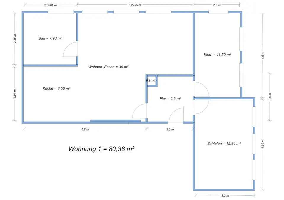 3 Zimmer Wohnung mit 80 m² in Suhl – Bild 10