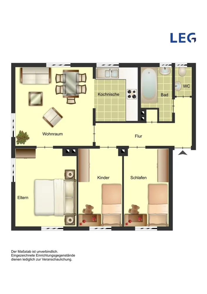4 Zimmer Wohnung mit 68 m² in Bocholt – Bild 9