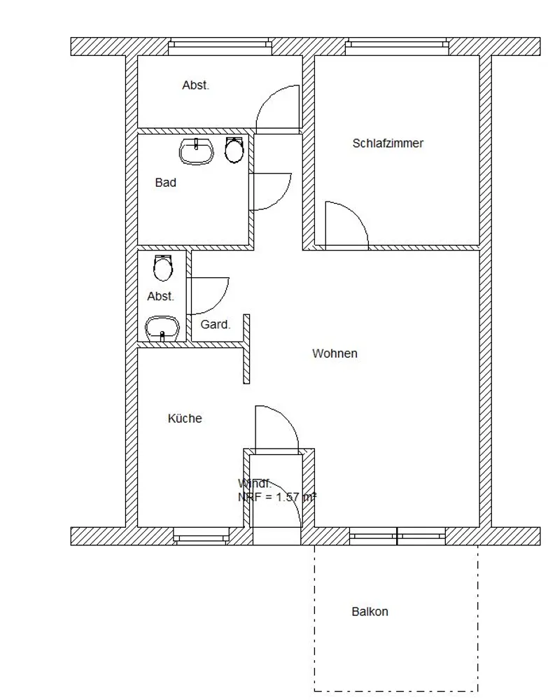 2 Zimmer Wohnung mit 68 m² in Hameln – Bild 2