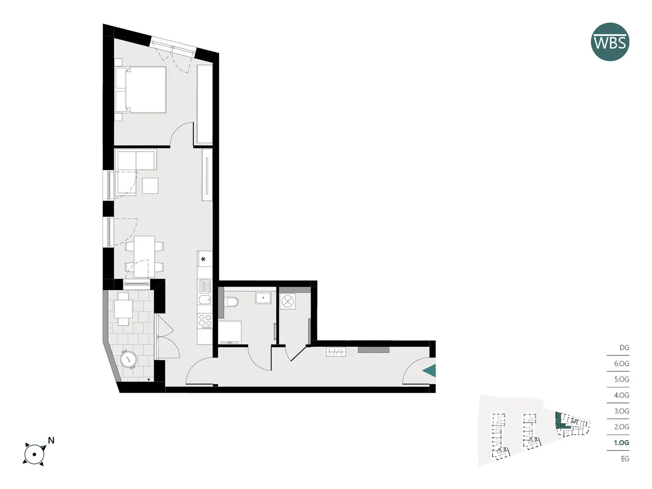 2 Zimmer Wohnung mit 61 m² in Crailsheim – Bild 9