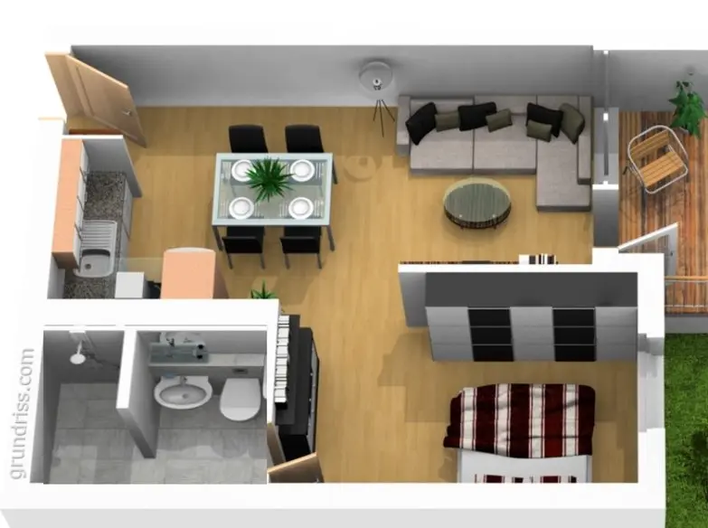 2 room apartment with 39 m² in Oldenburg – Photo 5