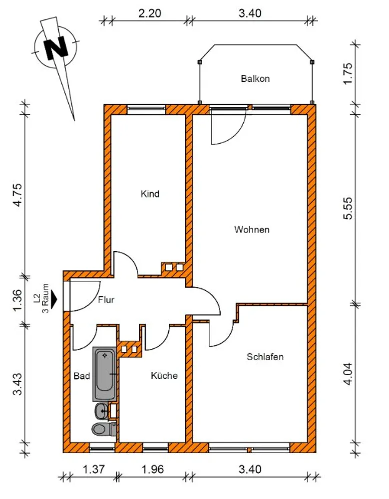 3 room apartment with 60 m² in Magdeburg – Photo 8