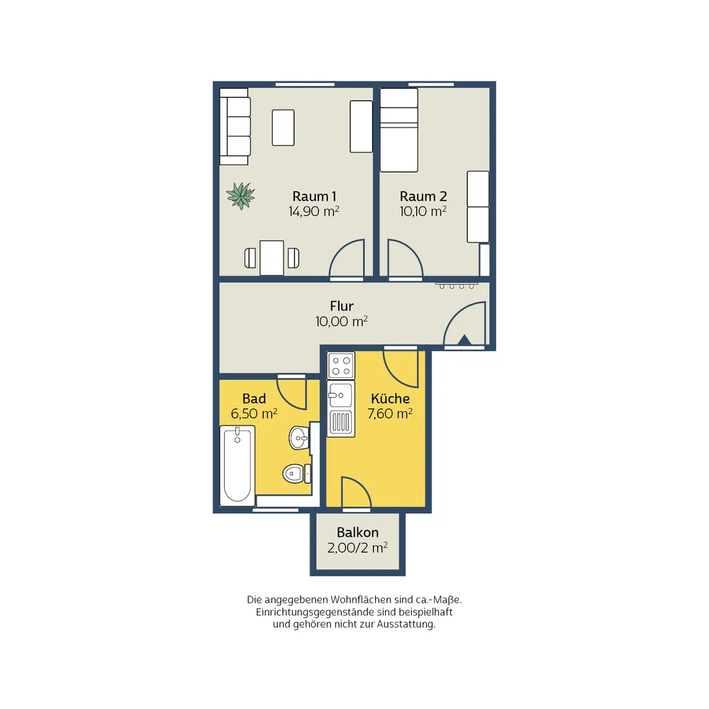 2 Zimmer Wohnung mit 50 m² in Leipzig – Bild 6