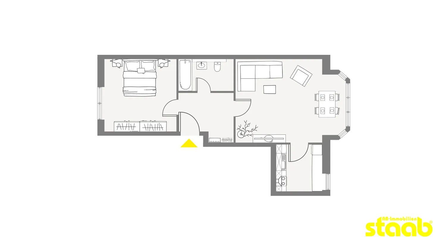 2 room apartment with 54 m² in Aschaffenburg – Photo 9