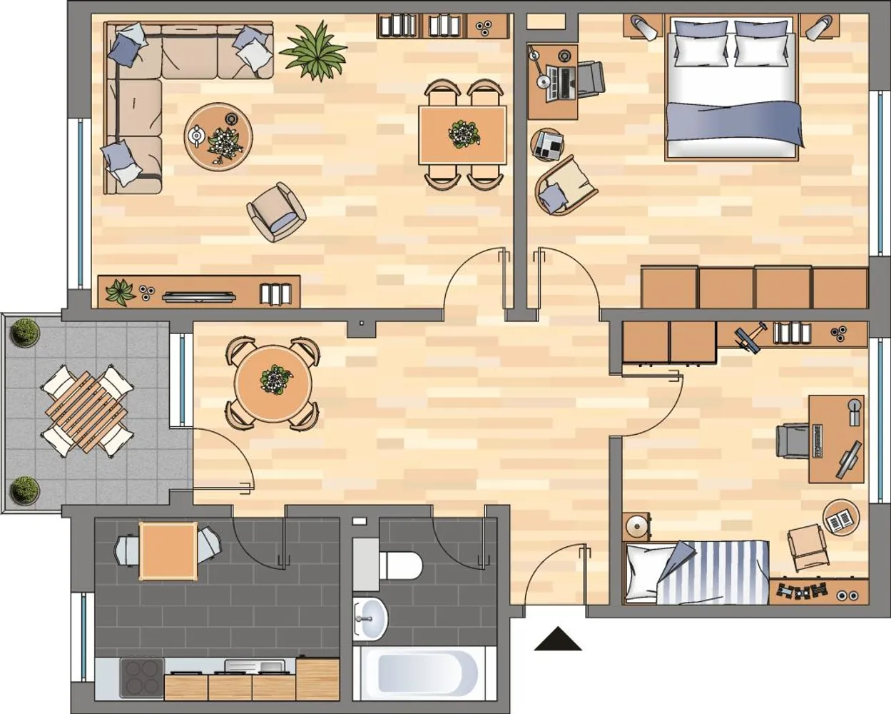 3 Zimmer Wohnung mit 74 m² in Dortmund – Bild 2