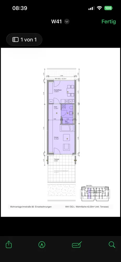 2 Zimmer Wohnung mit 43 m² in Passau – Bild 6