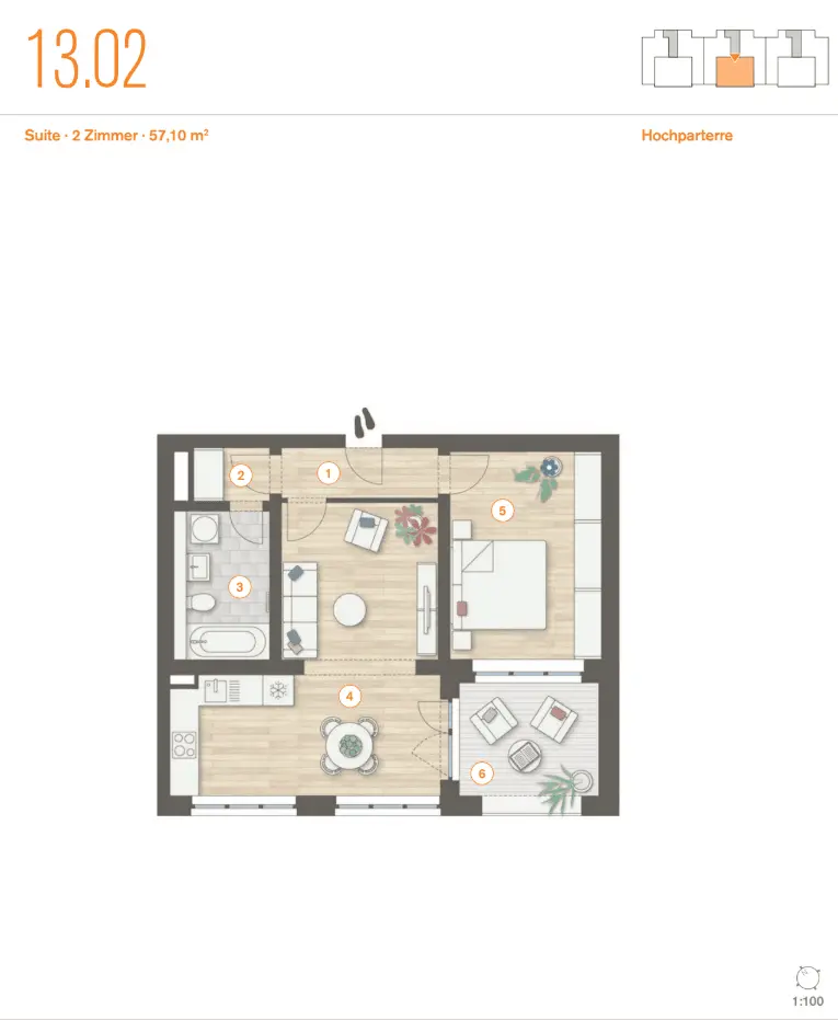 2 Zimmer Wohnung mit 57 m² in Falkensee – Bild 10