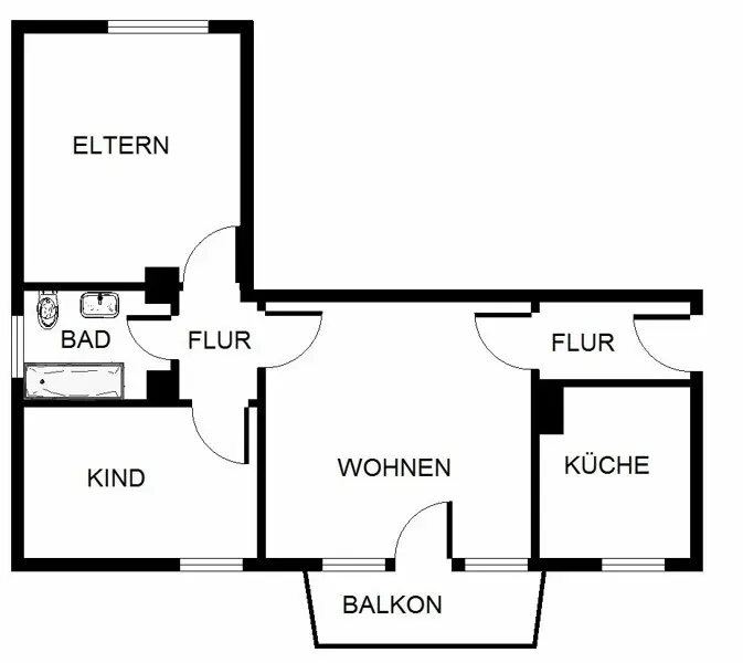 3 Zimmer Wohnung mit 59 m² in Bochum – Bild 2