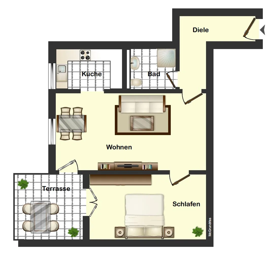 2 Zimmer Wohnung mit 57 m² in Leipzig – Bild 3
