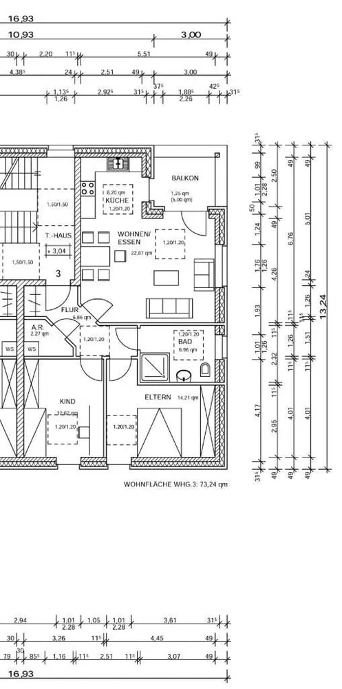 3 Zimmer Wohnung mit 74 m² in Düsseldorf – Bild 4