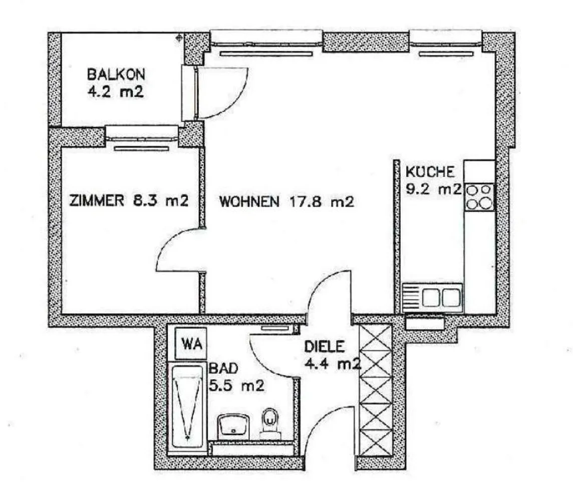 2 Zimmer Wohnung mit 46 m² in Berlin – Bild 6