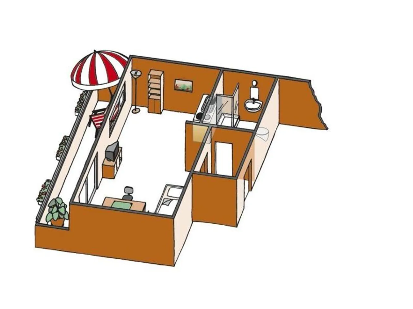 1 Zimmer Wohnung mit 32 m² in Halle (Saale) – Bild 3