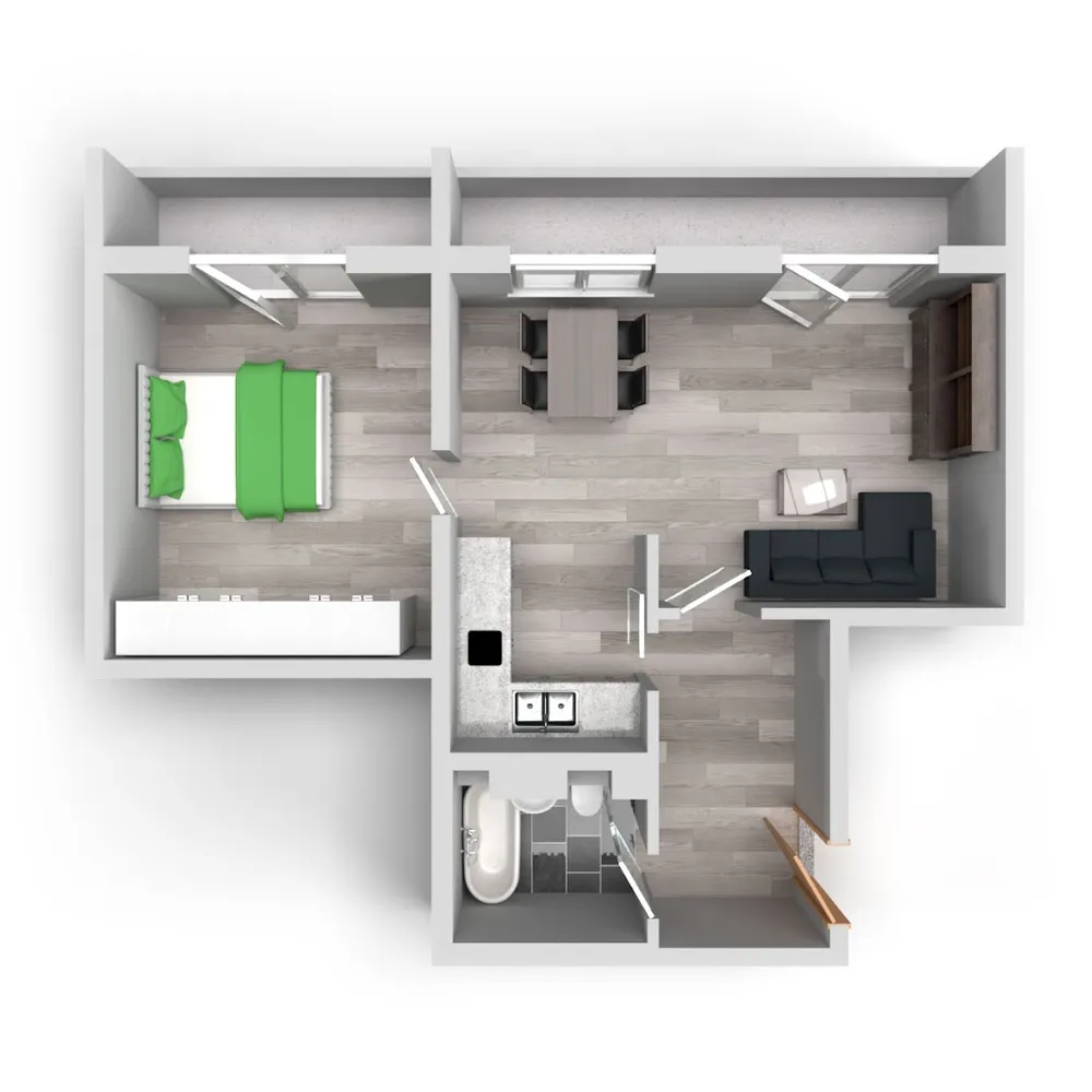 2 Zimmer Wohnung mit 53 m² in Halle (Saale) – Bild 6