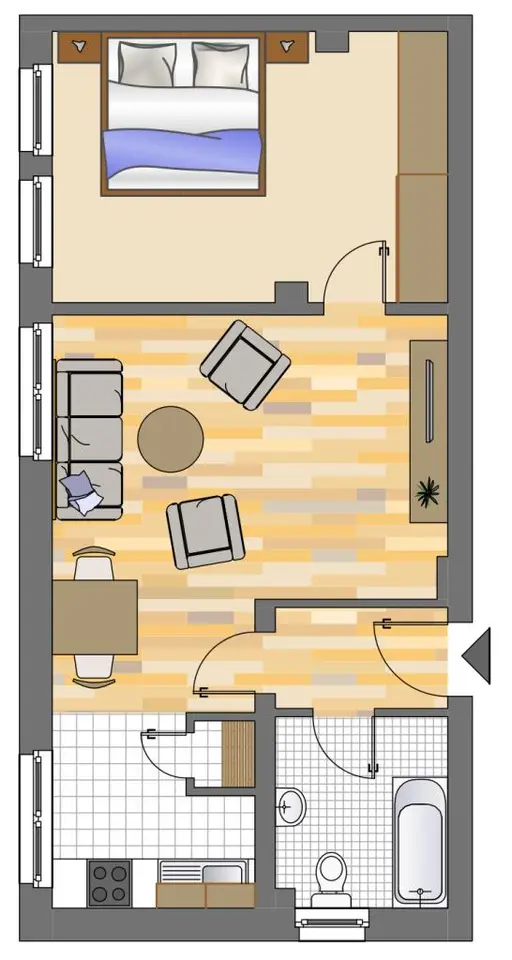 2 Zimmer Wohnung mit 55 m² in Herne – Bild 4