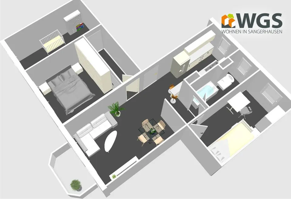 4 room apartment with 70 m² in Sangerhausen – Photo 5