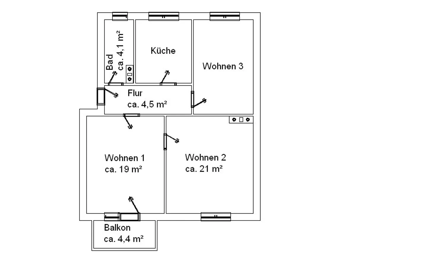 3 room apartment with 77 m² in Magdeburg – Photo 10