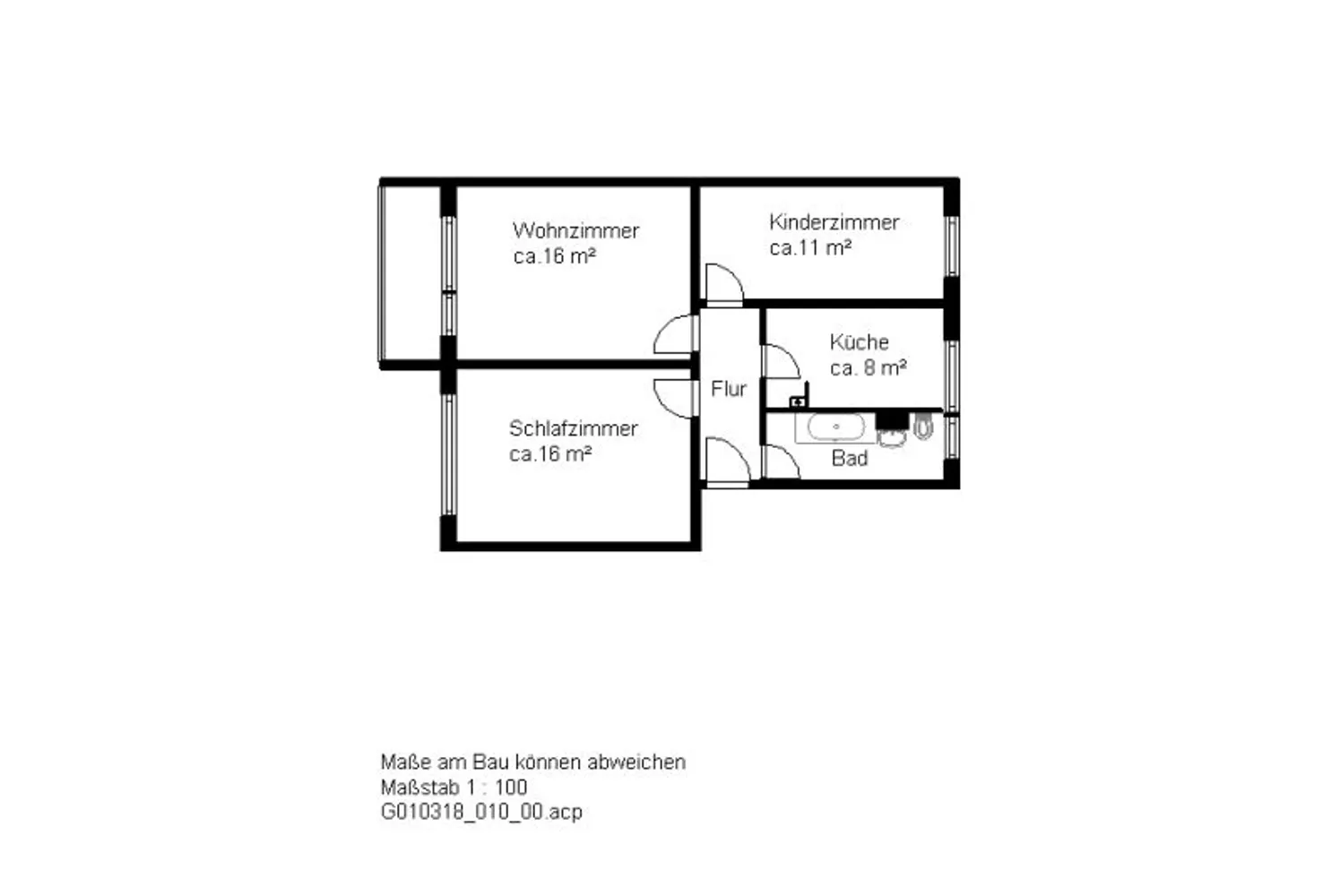 3 Zimmer Wohnung mit 60 m² in Halle (Saale) – Bild 7