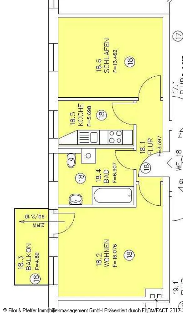 2 Zimmer Wohnung mit 48 m² in Magdeburg – Bild 6