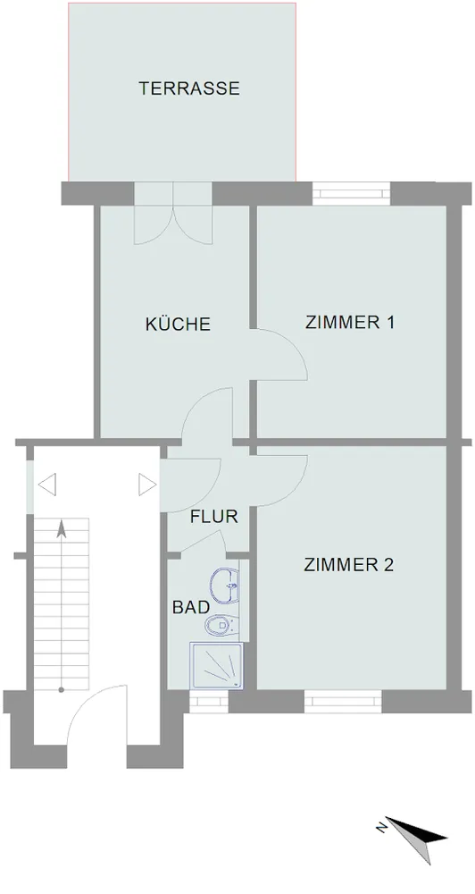 2 Zimmer Wohnung mit 45 m² in Bremen – Bild 2