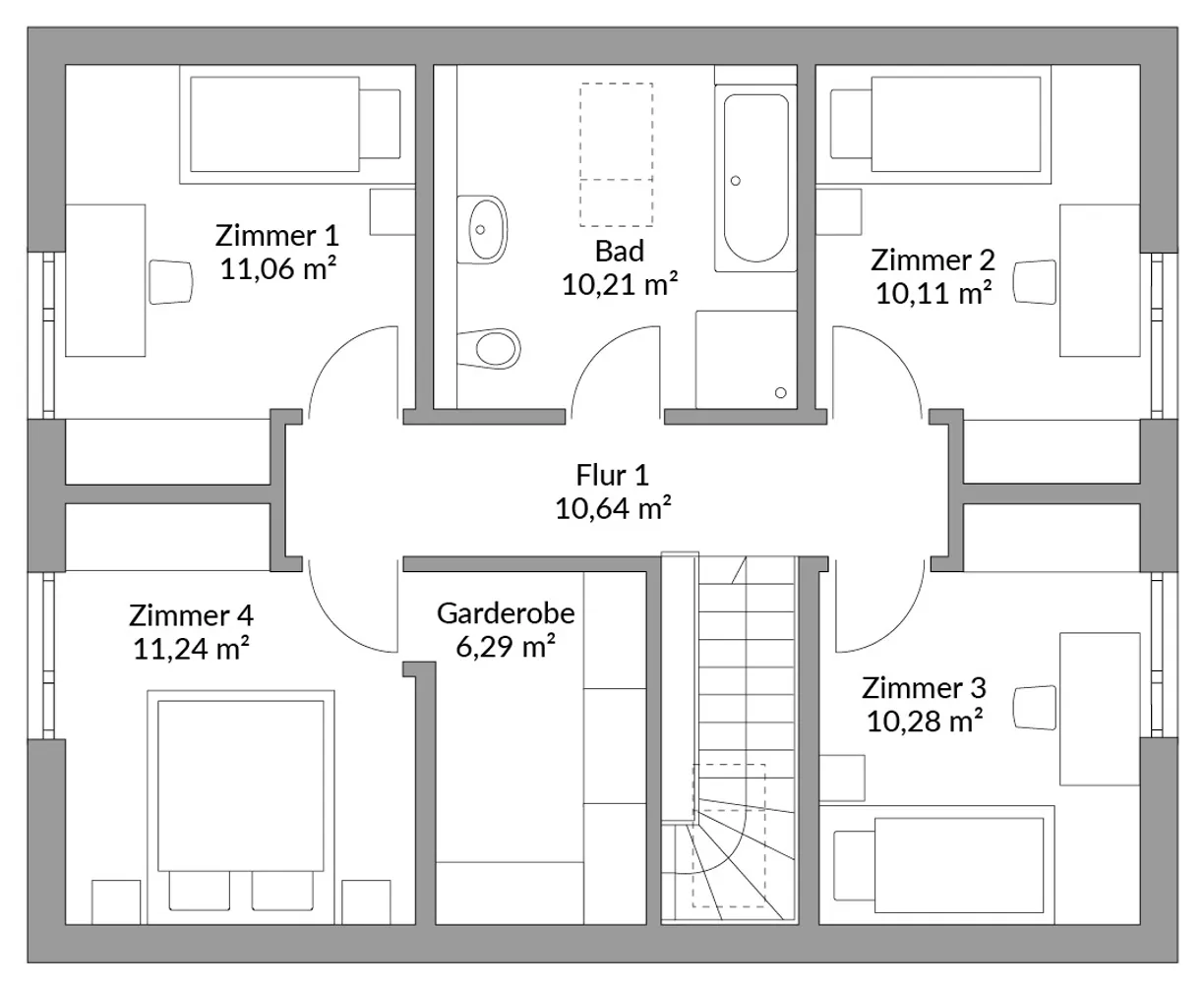6 Zimmer Haus mit 142 m² in Rüsselsheim am Main – Bild 3