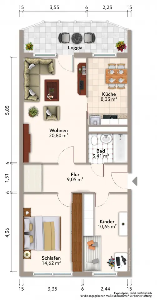 3 Zimmer Wohnung mit 69 m² in Bautzen – Bild 5