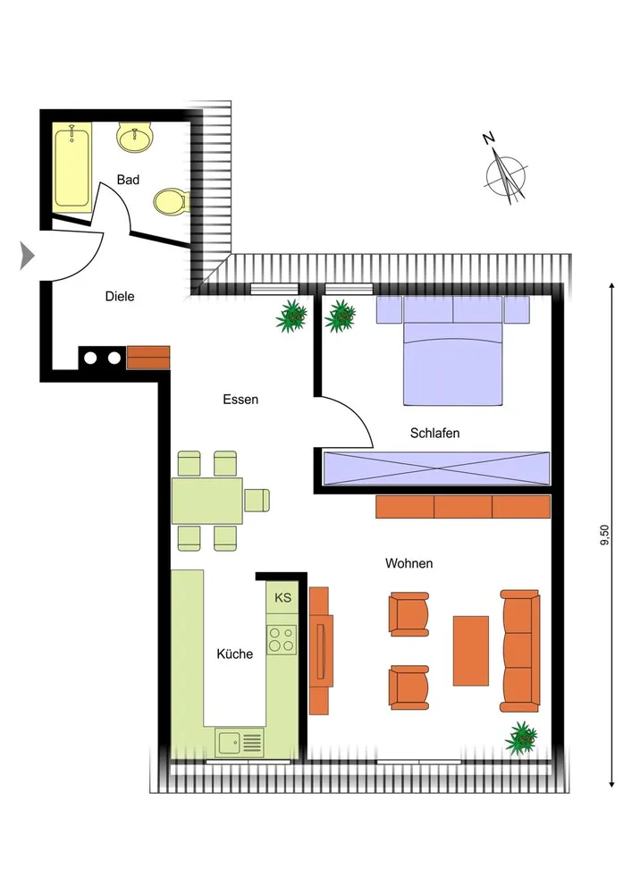 2 Zimmer Wohnung mit 62 m² in Nürnberg – Bild 12