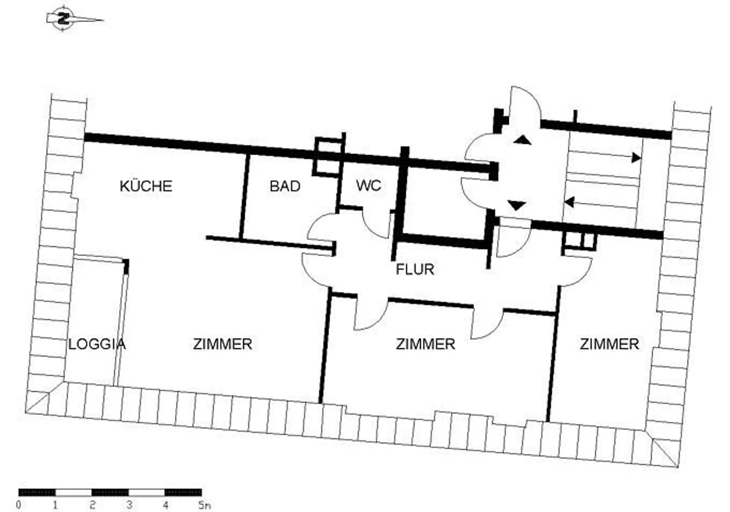 3 Zimmer Wohnung mit 77 m² in Bremen – Bild 2