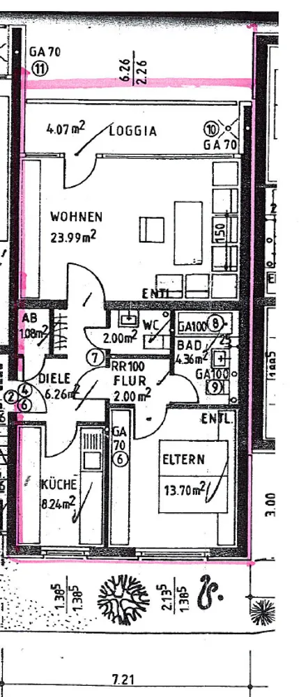 3 Zimmer Wohnung mit 66 m² in Marl – Bild 3