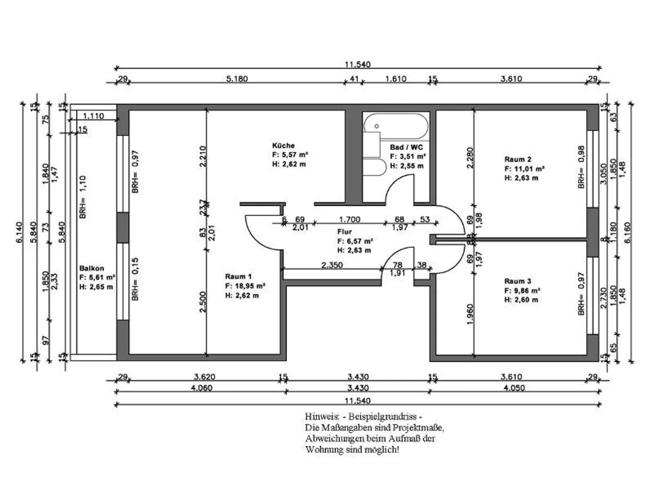 3 Zimmer Wohnung mit 59 m² in Halle (Saale) – Bild 5