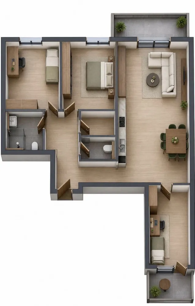 4 Zimmer Wohnung mit 116 m² in Bielefeld – Bild 1