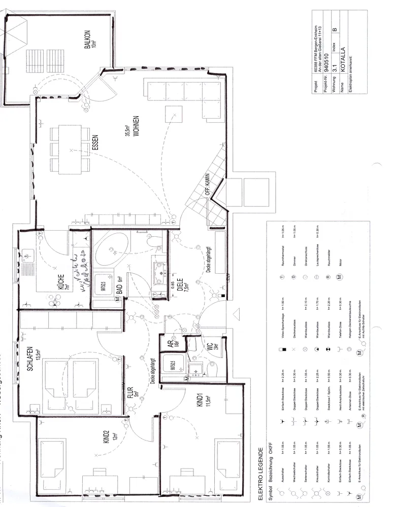 4 Zimmer Wohnung mit 108 m² in Frankfurt am Main – Bild 2