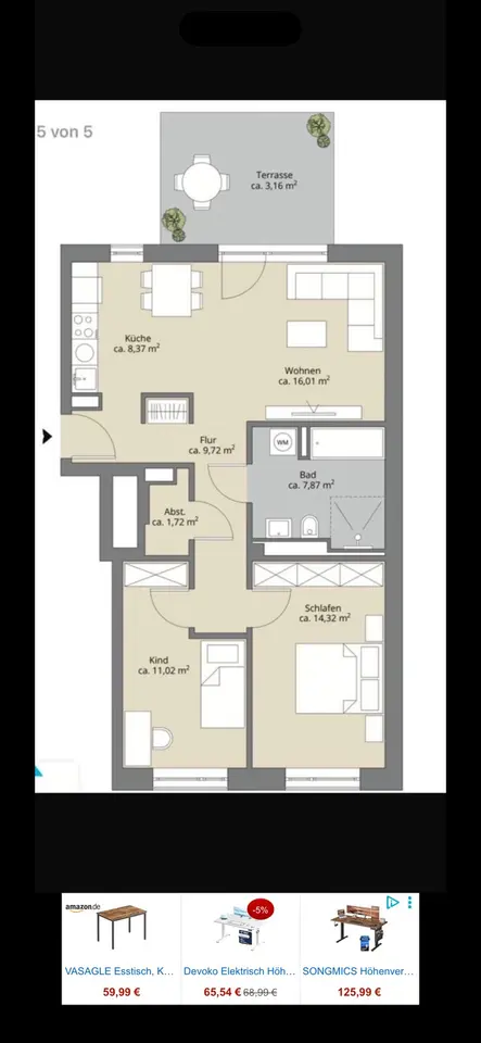 3 Zimmer Wohnung mit 73 m² in Hannover – Bild 5