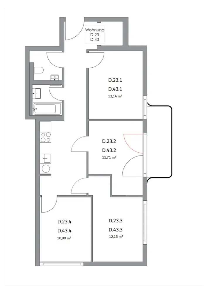 WG-Zimmer mit 12 m² in Berlin – Bild 3