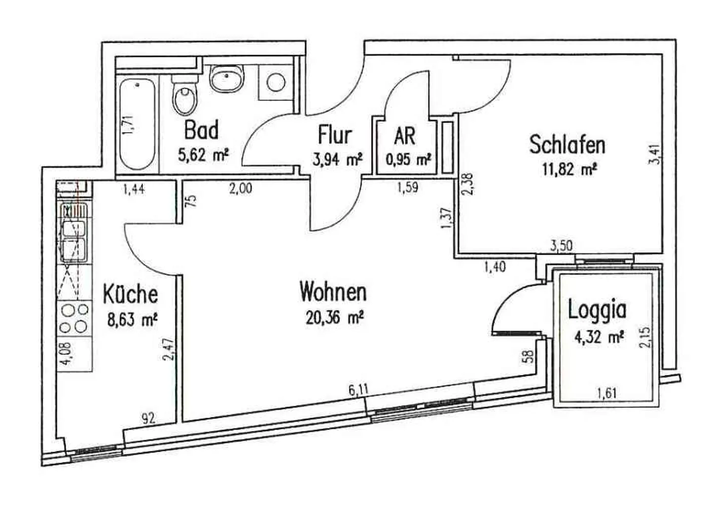 2 room apartment with 54 m² in Berlin – Photo 9