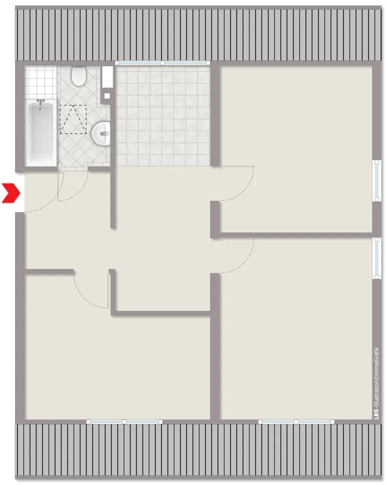 3 Zimmer Wohnung mit 65 m² in Remscheid – Bild 3