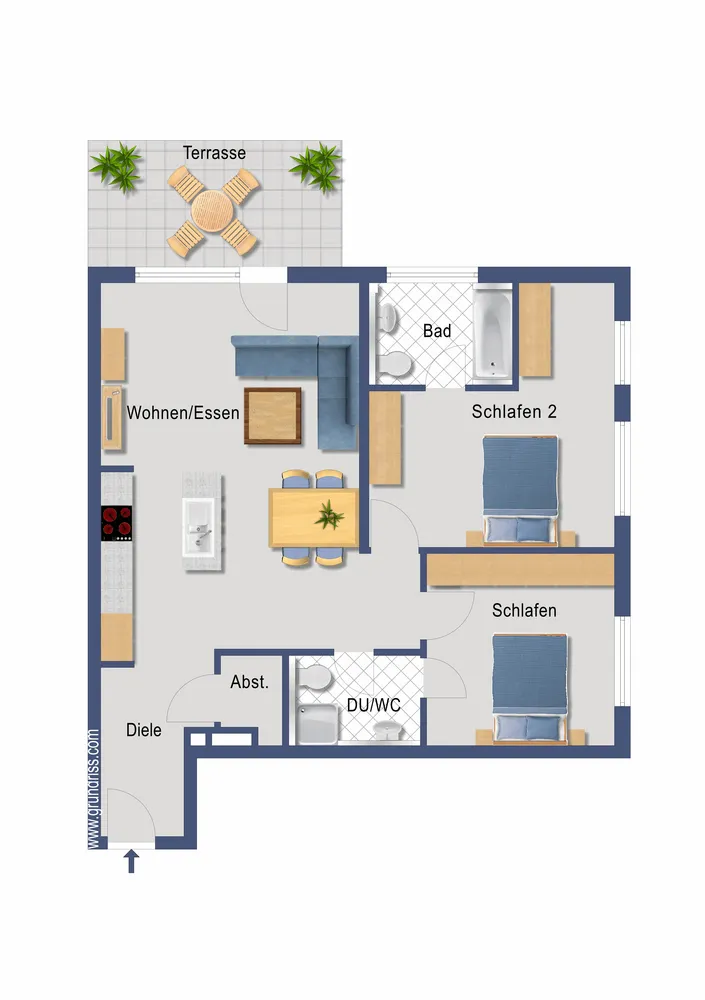 3 room apartment with 98 m² in Herrenberg – Photo 4