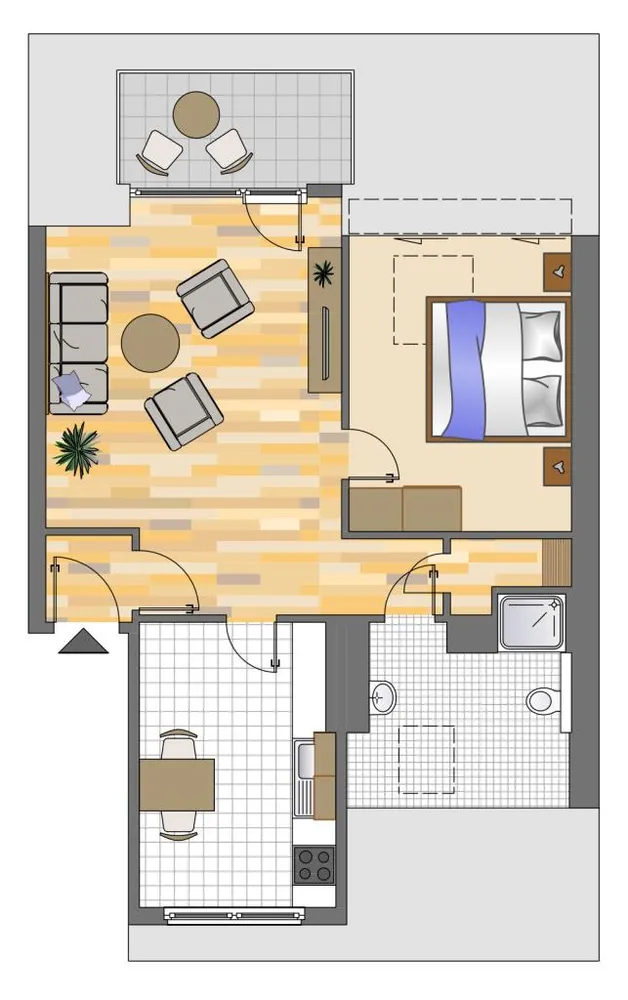 2 Zimmer Wohnung mit 54 m² in Neuss – Bild 2