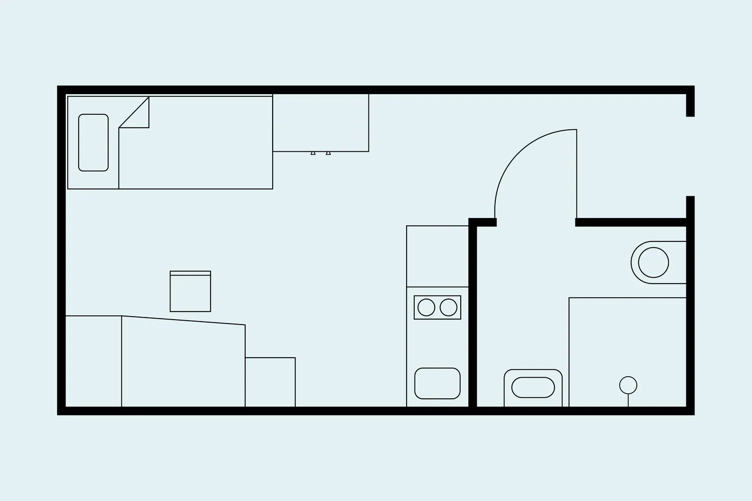 1 Zimmer Wohnung mit 17 m² in Bremen – Bild 6