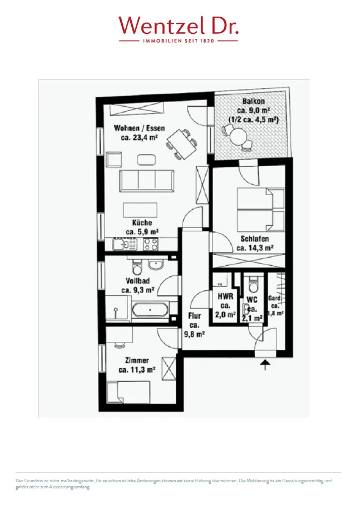 3 Zimmer Wohnung mit 84 m² in Hamburg – Bild 12
