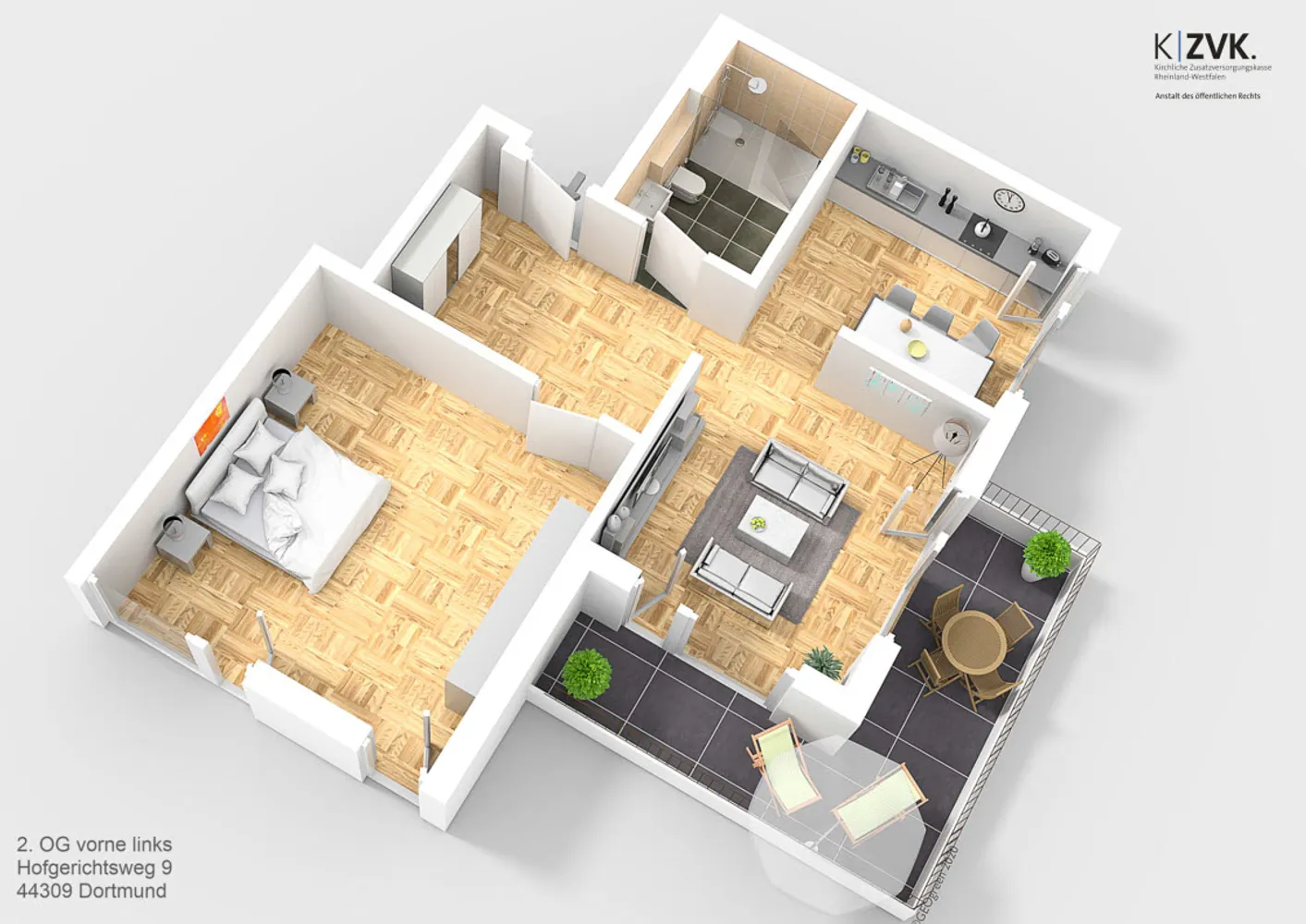 2 Zimmer Wohnung mit 85 m² in Dortmund – Bild 2