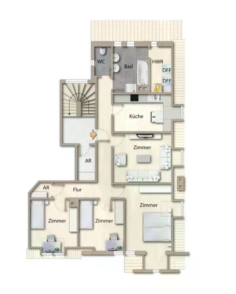 5 Zimmer Wohnung mit 134 m² in Stuttgart – Bild 7