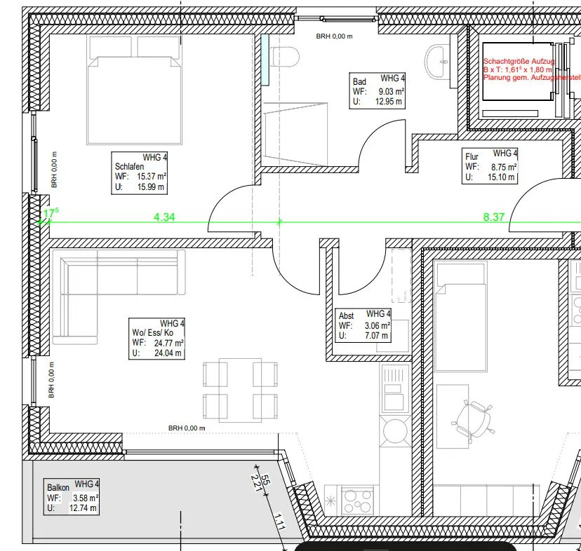 2 Zimmer Wohnung mit 68 m² in Oldenburg – Bild 5