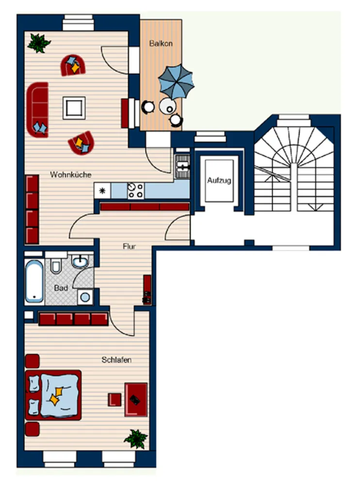 2 Zimmer Wohnung mit 72 m² in Leipzig – Bild 2