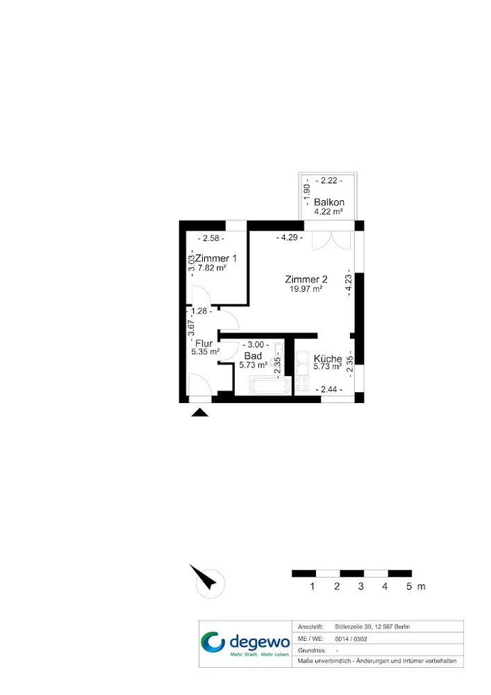 2 room apartment with 47 m² in Berlin – Photo 10