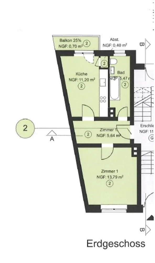 1 Zimmer Wohnung mit 37 m² in Hannover – Bild 4