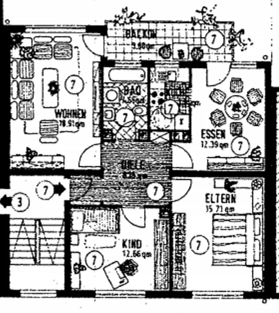 3 Zimmer Wohnung mit 80 m² in Ludwigshafen am Rhein – Bild 5